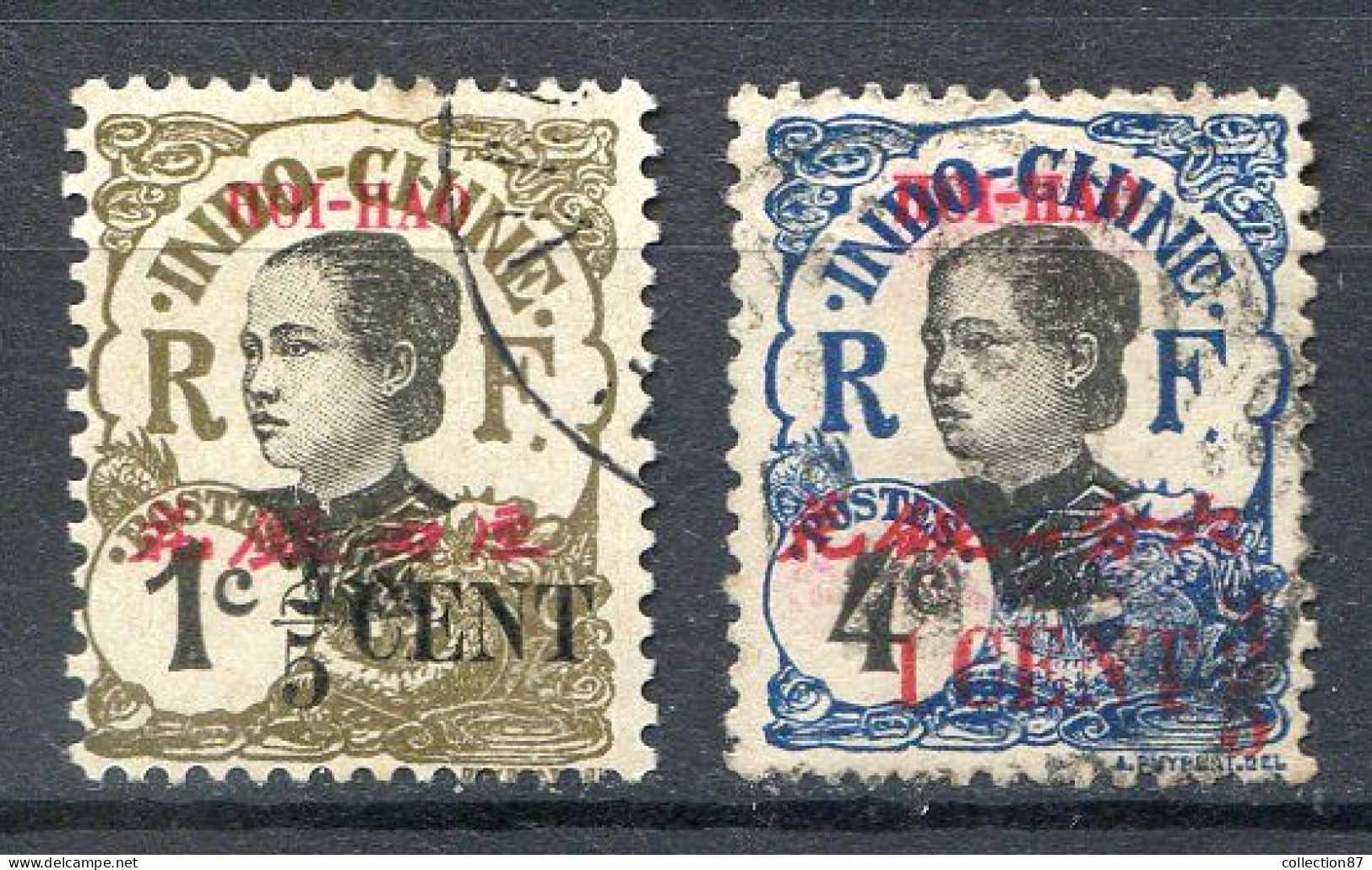 Réf 66 < -- HOI HAO < Yvert  N° 66 + 68 Ø < Oblitéré Ø Used - Used Stamps