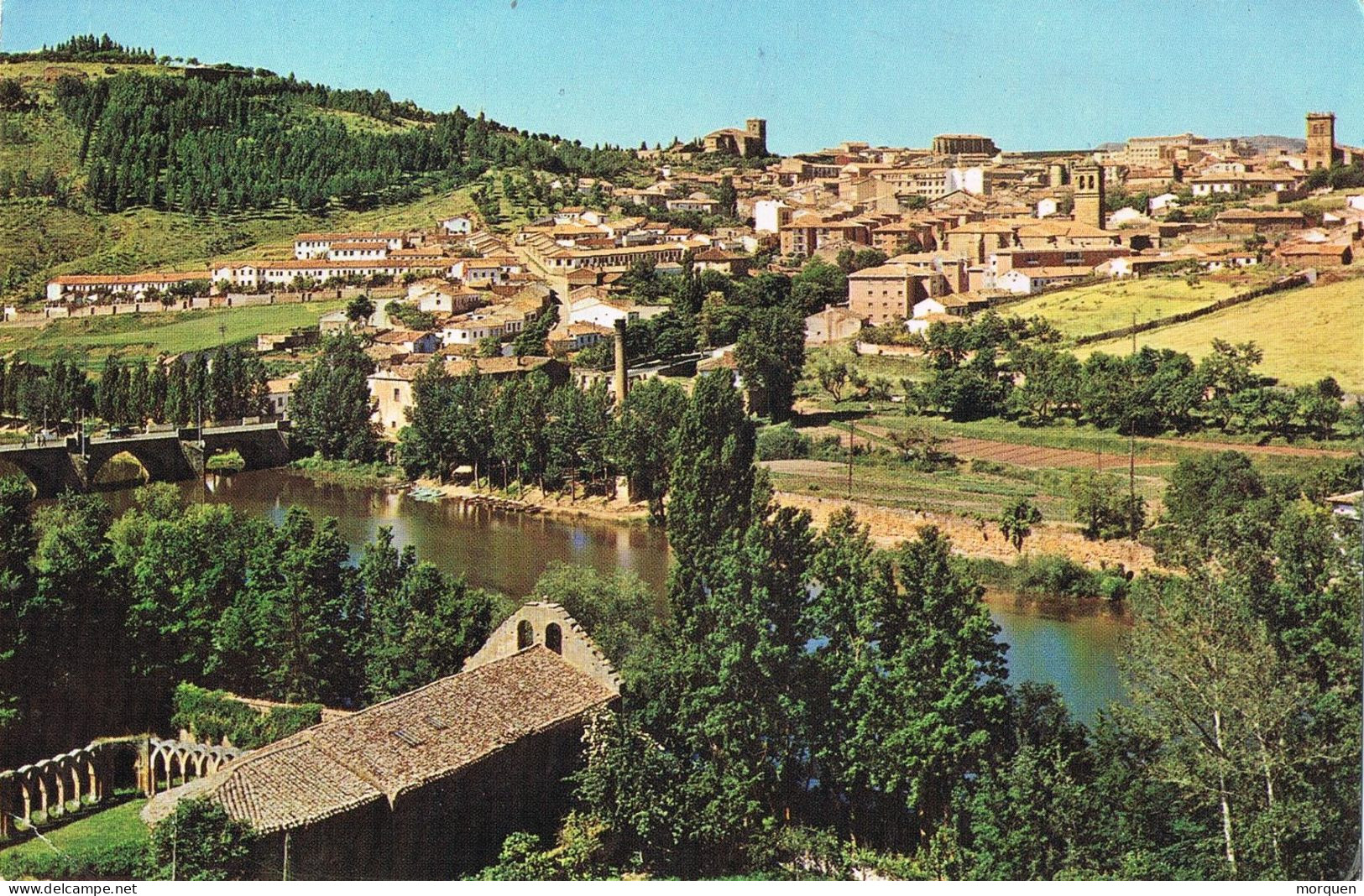 50598. Postal SORIA. Vista De La Capital Y Rio Duero - Soria