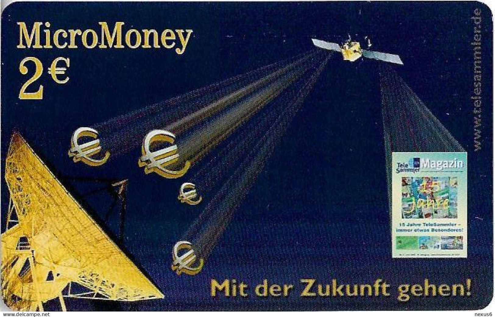 Germany - Micromoney - GHP MM O 006-07.04 - TeleSammler E.V Magazine (Satellite), Exp.02.2006, Rem. Mem. 2€, 500ex, Mint - T-Pay Micro-Money