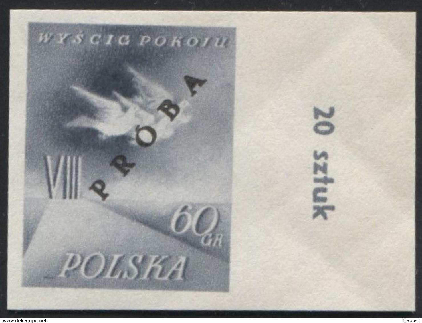 Poland 1955, Mi 905/6 VIII International Cycling Peace Race Original Proof Colour Guarantee PZF Expert Korszeń MNH** P30 - Proeven & Herdruk