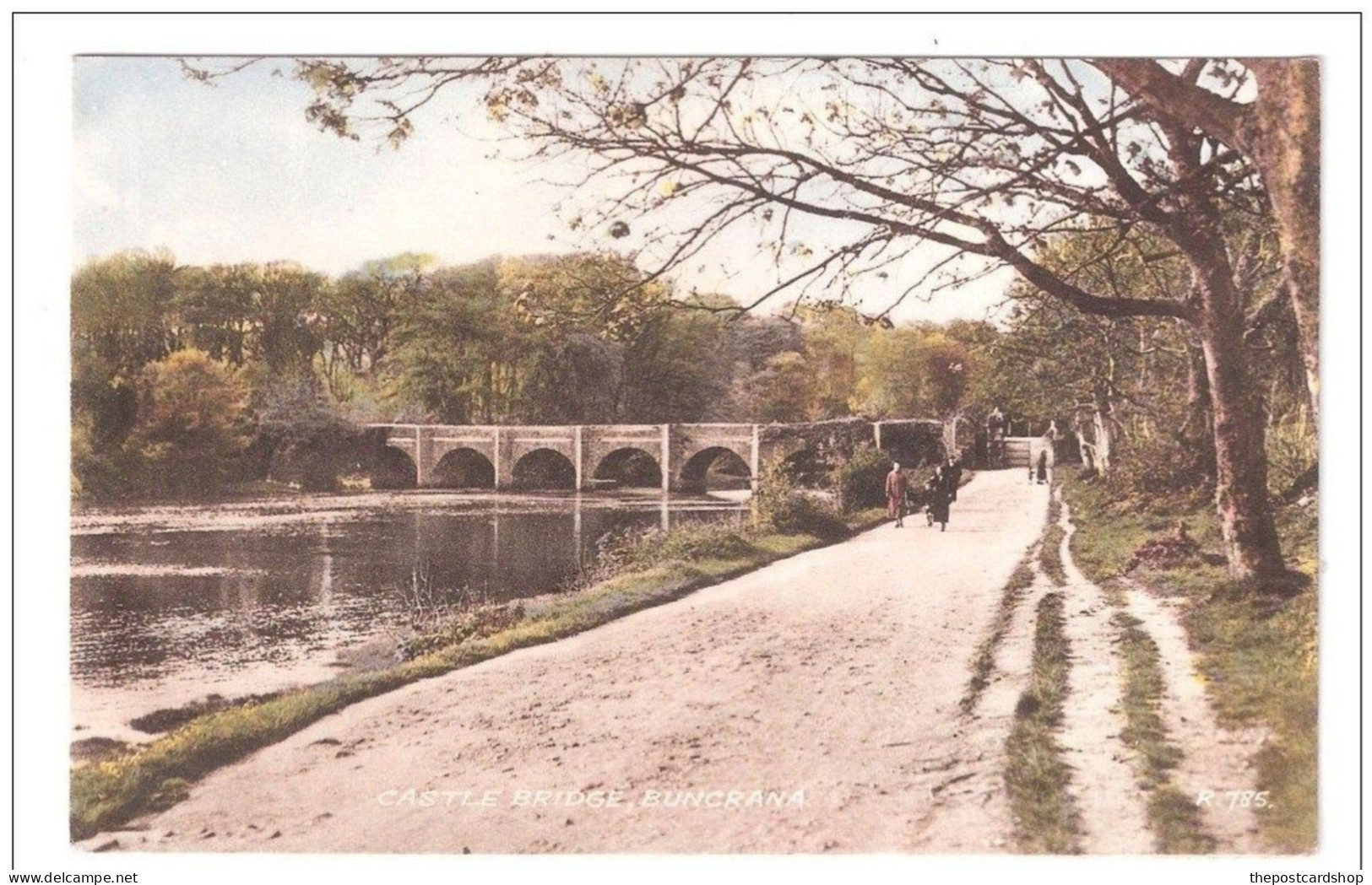 LOUGH SWILLY FROM CASTLE BRIDGE BUNCRANA DONEGAL IRELAND POSTCARD UNUSED - Donegal