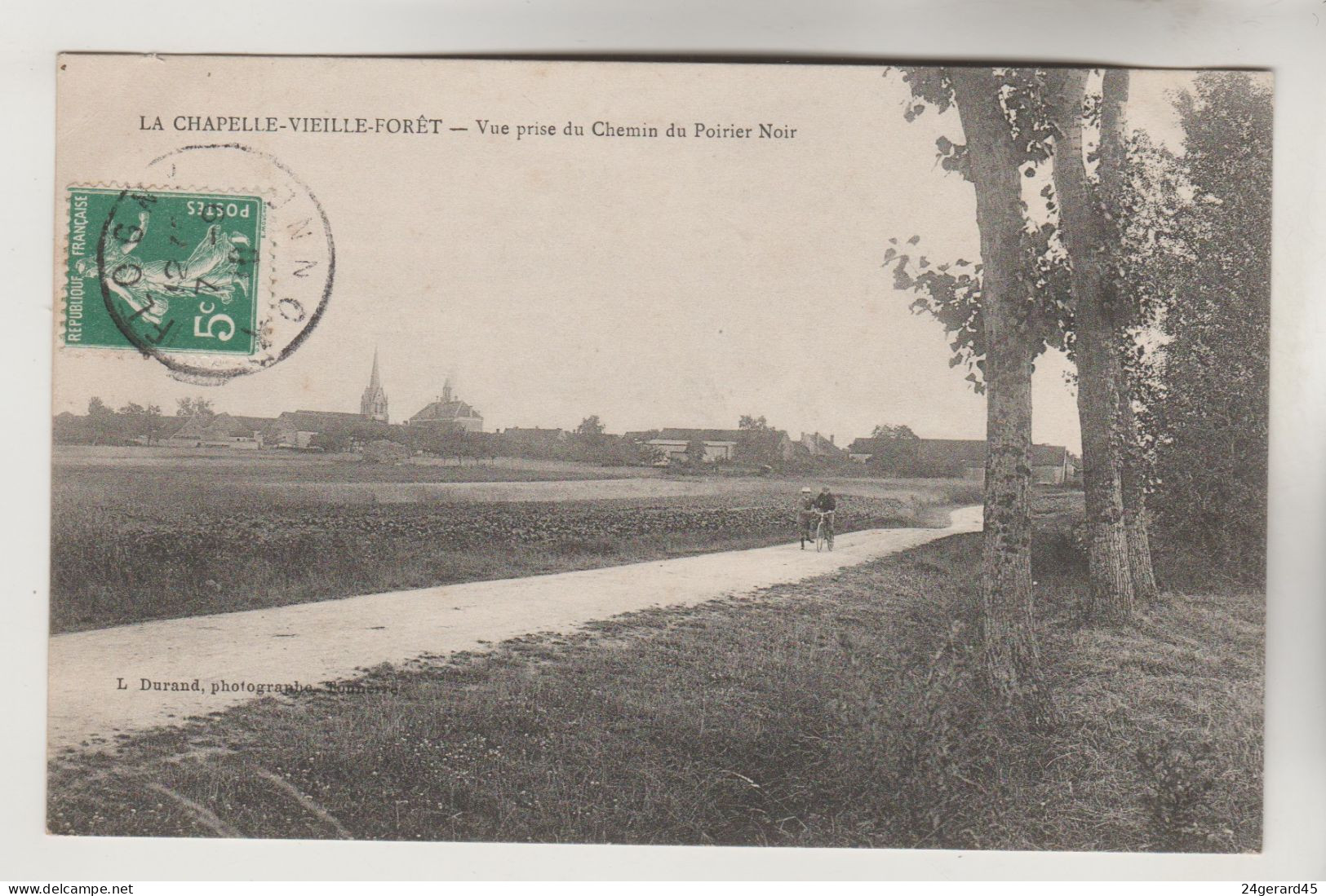 CPA FLOGNY LA CHAPELLE (Yonne) - LA CHAPELLE VIEILLE FORET : Vue Prise Du Chemin Du Poirier Noir - Flogny La Chapelle