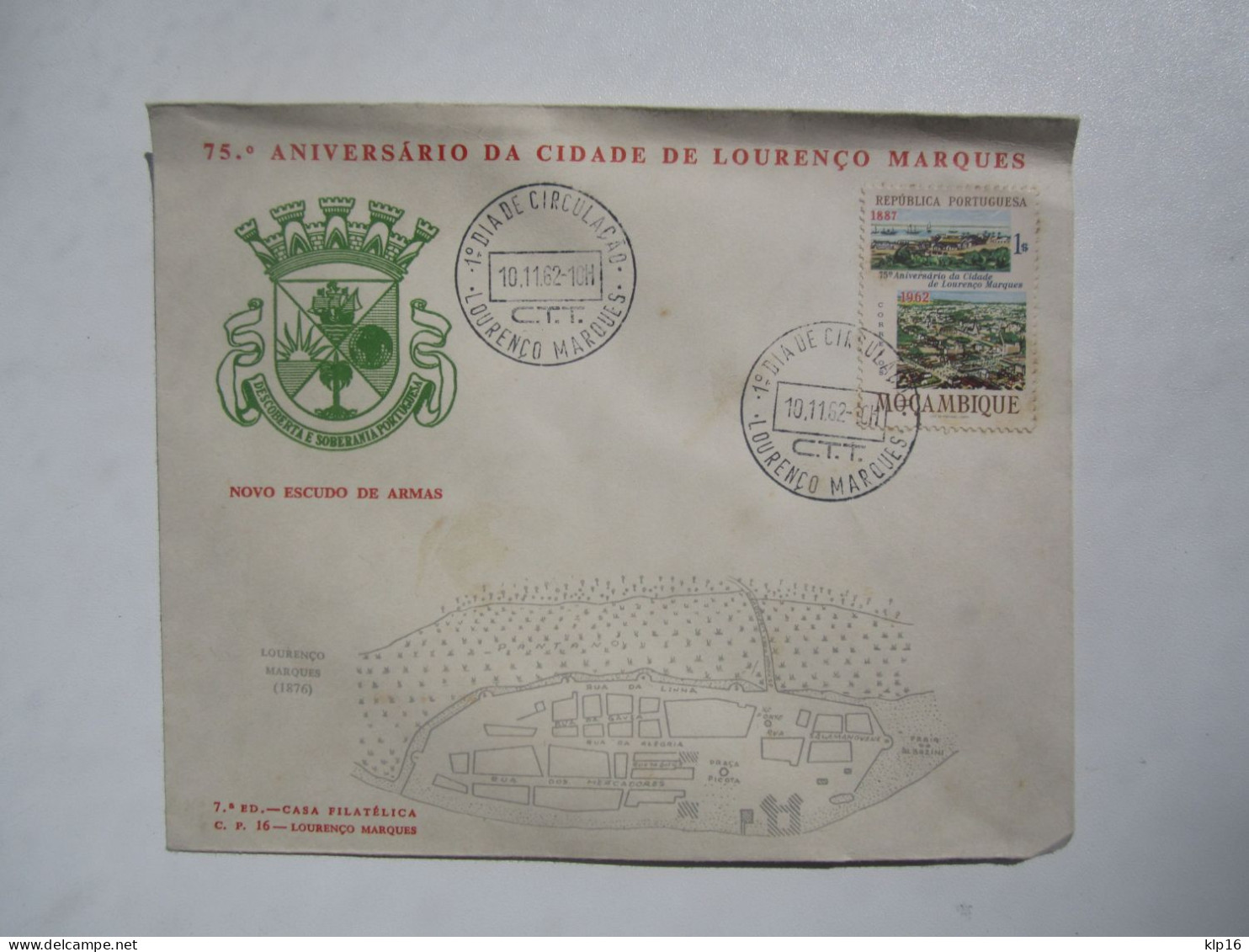 1962 LORENZO MARQUES MOZAMBIQUE FDC COVER - Lourenzo Marques