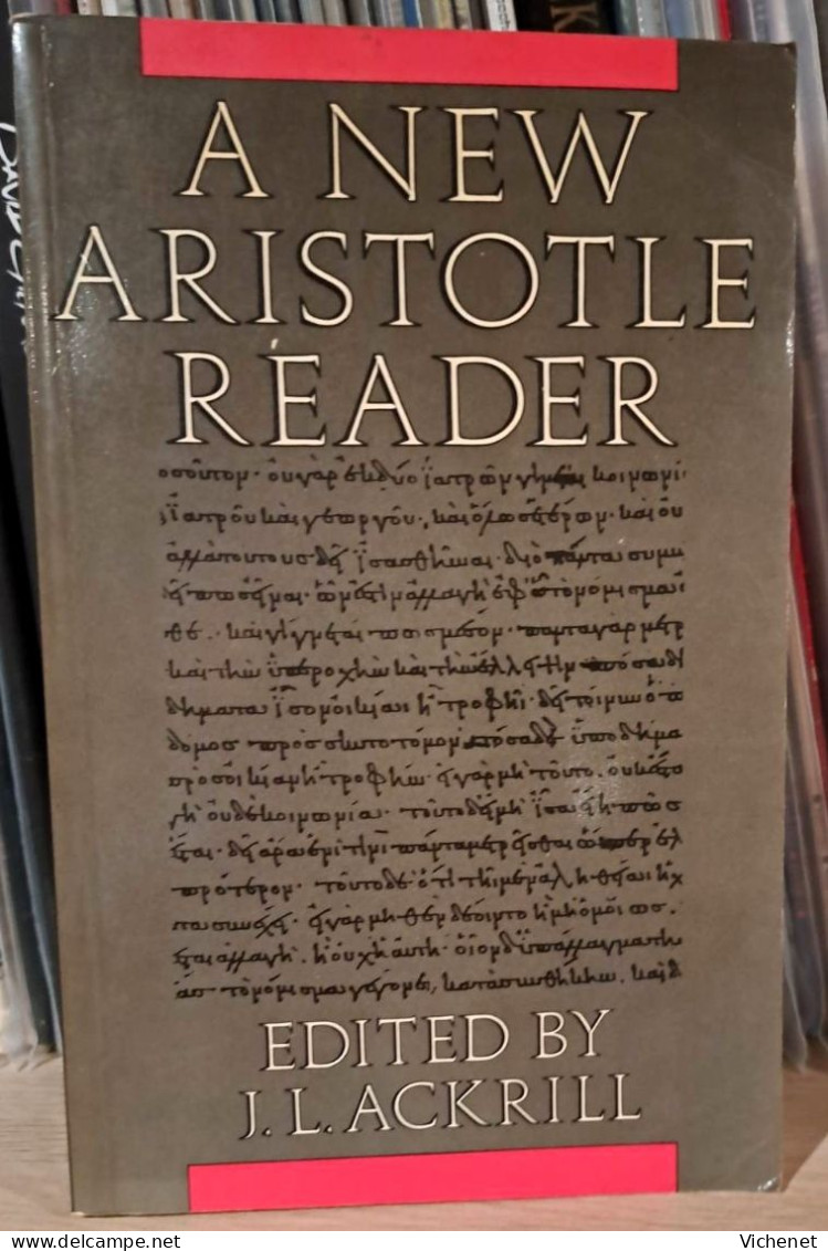 A New Aristote Reader - Bis 1700