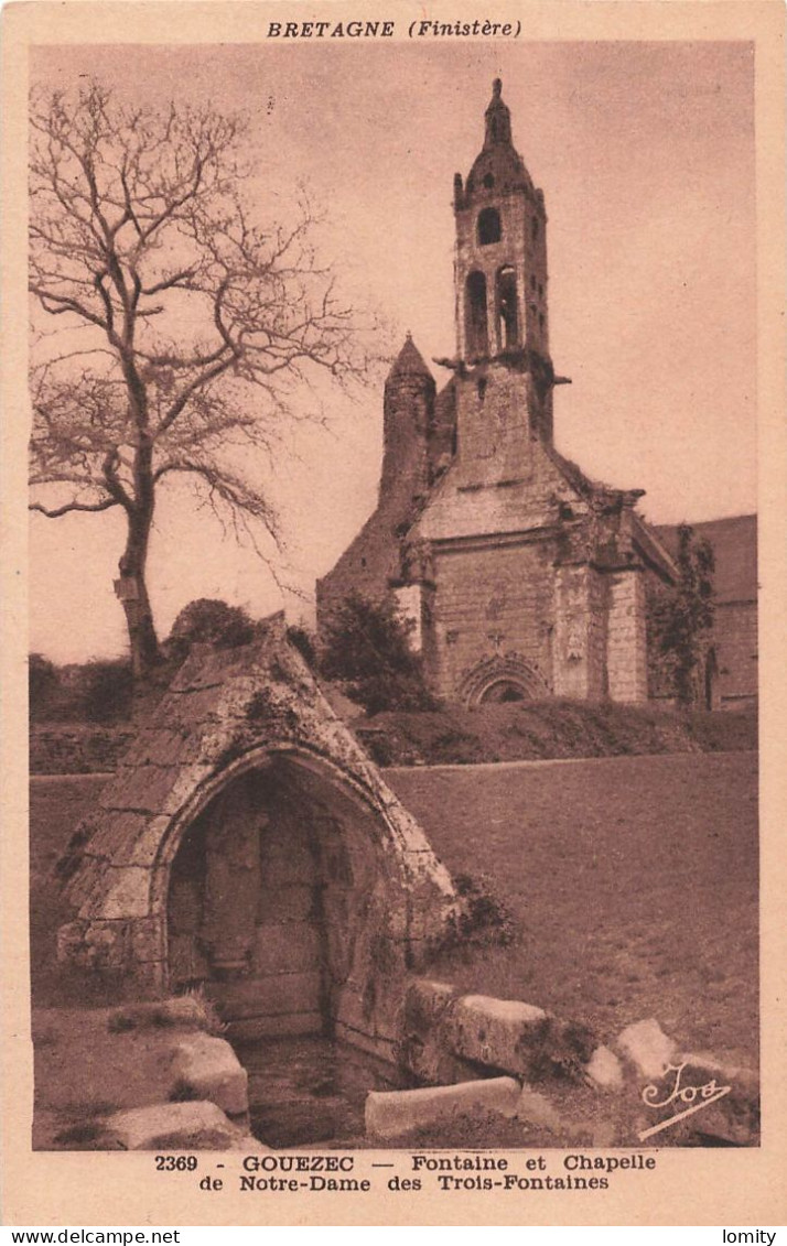 29 Gouezec Fontaine Et Chapelle De Notre Dame Des Trois Fontaines - Gouézec