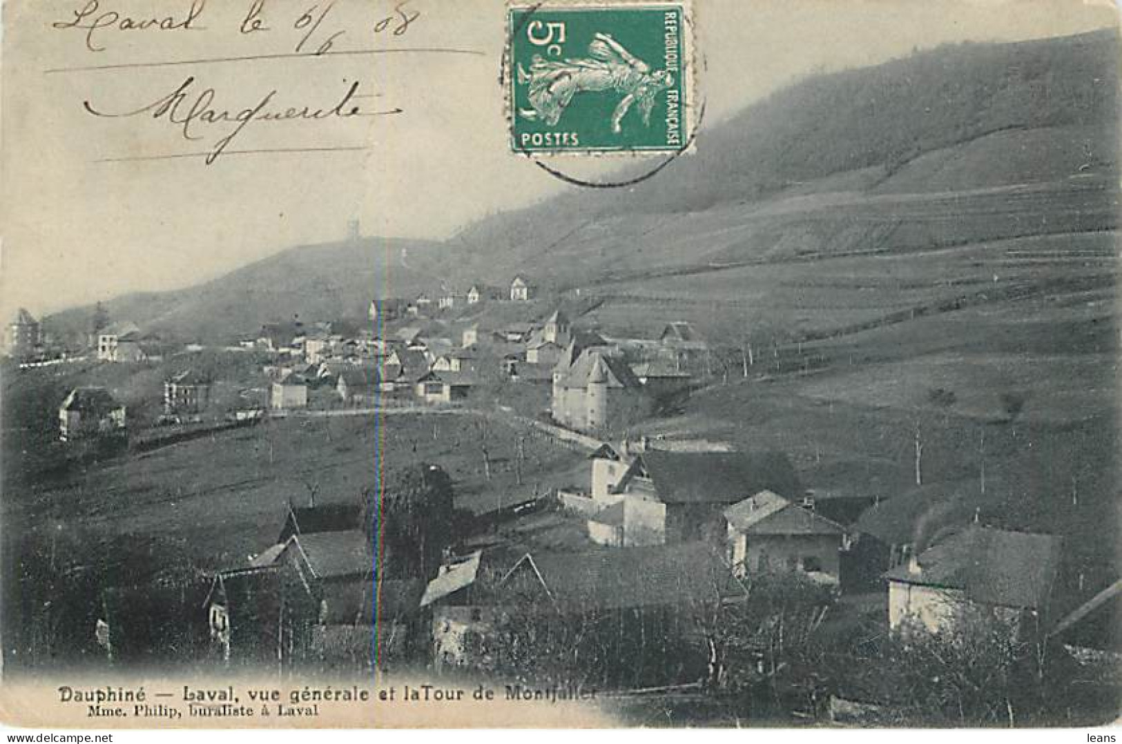 LAVAL Vue Générale Et La Tour De Montfallet - EN ETAT  - Laval