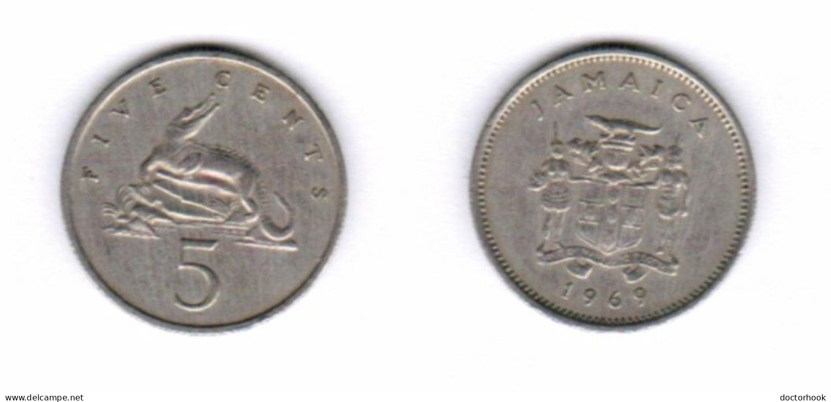 JAMAICA   5 CENTS 1969 (KM # 46) #7257 - Jamaica