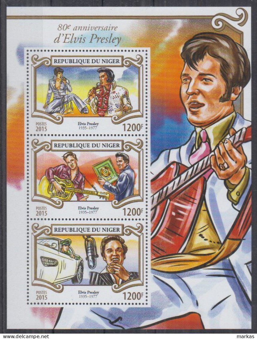 F13. Niger MNH 2015 Music - Elvis Presley - Musique