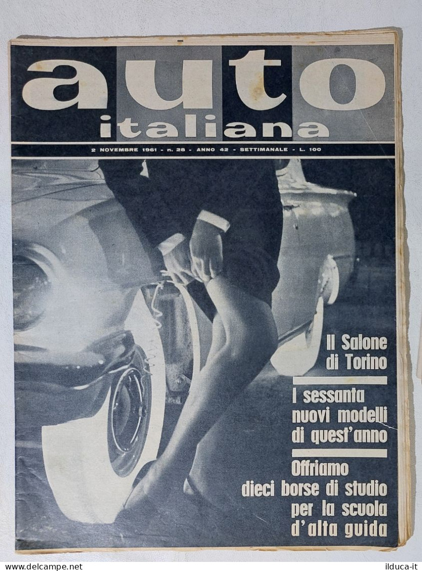 I114846 Auto Italiana A. 42 Nr 28 1961 - Salone Torino '61 - Cintura Di Sicurezz - Motores