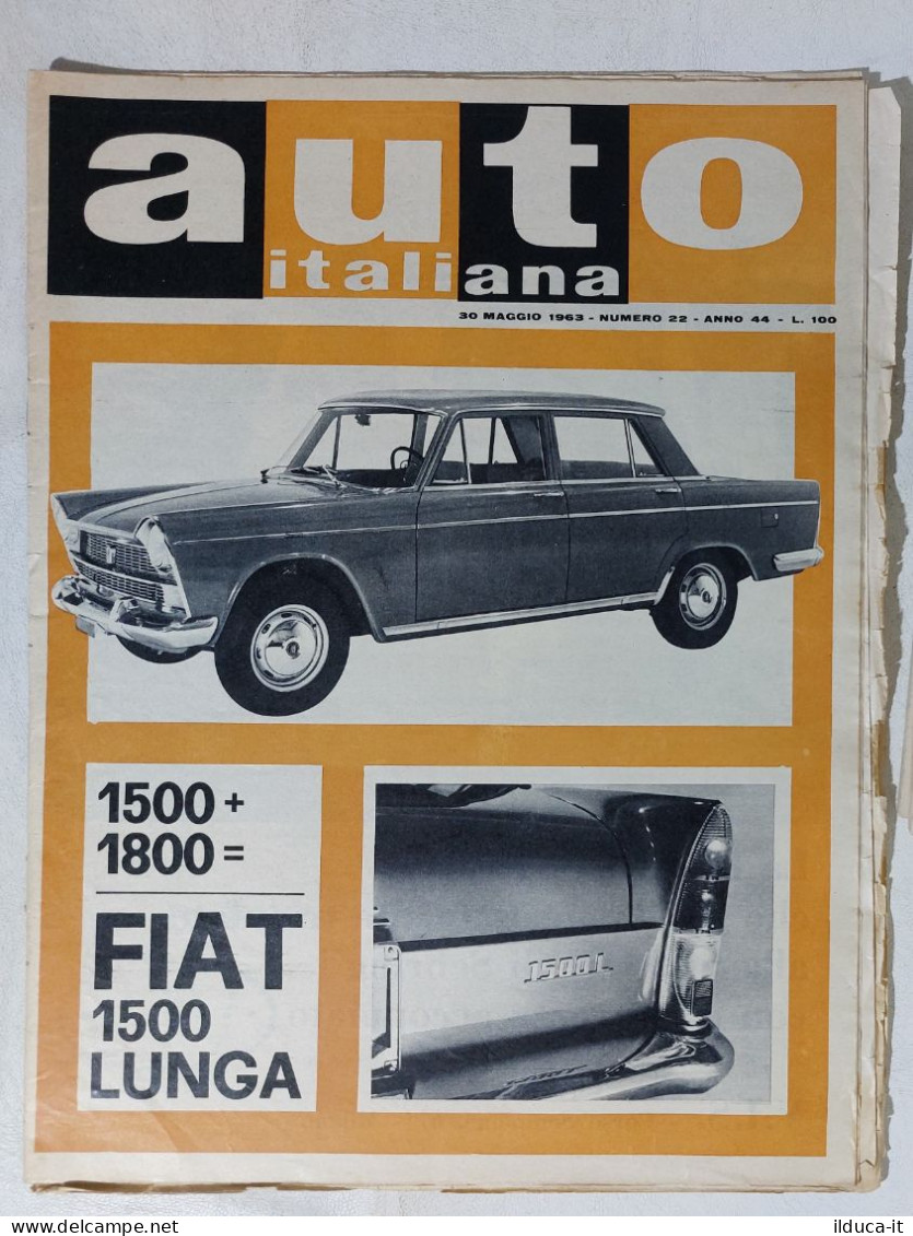 I114851 Auto Italiana A. 44 Nr 22 1963 - FIAT 1500 Lunga - Aston Martin Vantage - Motoren