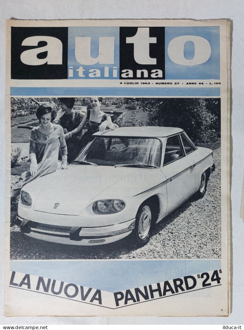 I114852 Auto Italiana A. 44 Nr 27 1963 - La Nuova Panhards 24 - Mobil Economy R - Engines