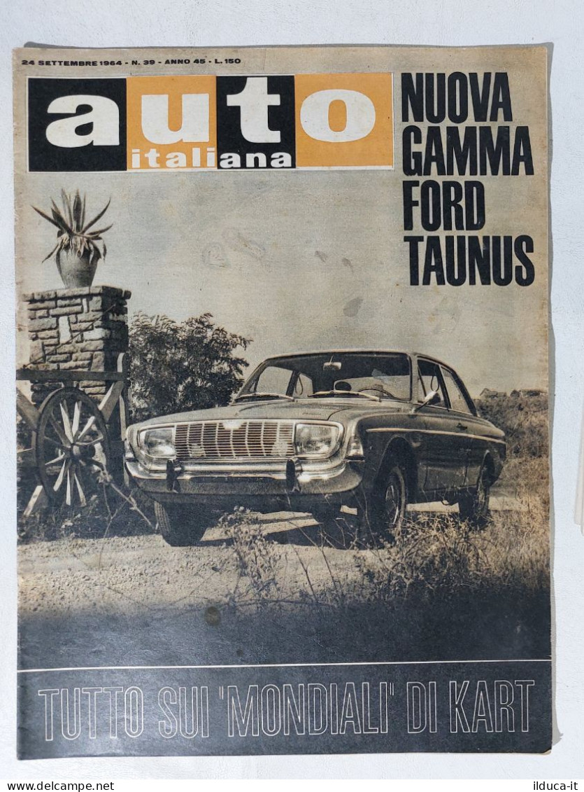 I114876 Auto Italiana A. 45 Nr 39 1964 - Ford Taunus - Buick E Pontiac 1965 - Motoren