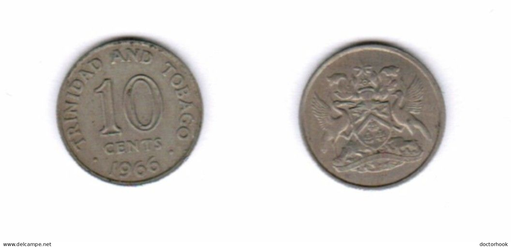 TRINIDAD & TOBAGO   10 CENTS 1966 (KM # 3) #7262 - Trinité & Tobago