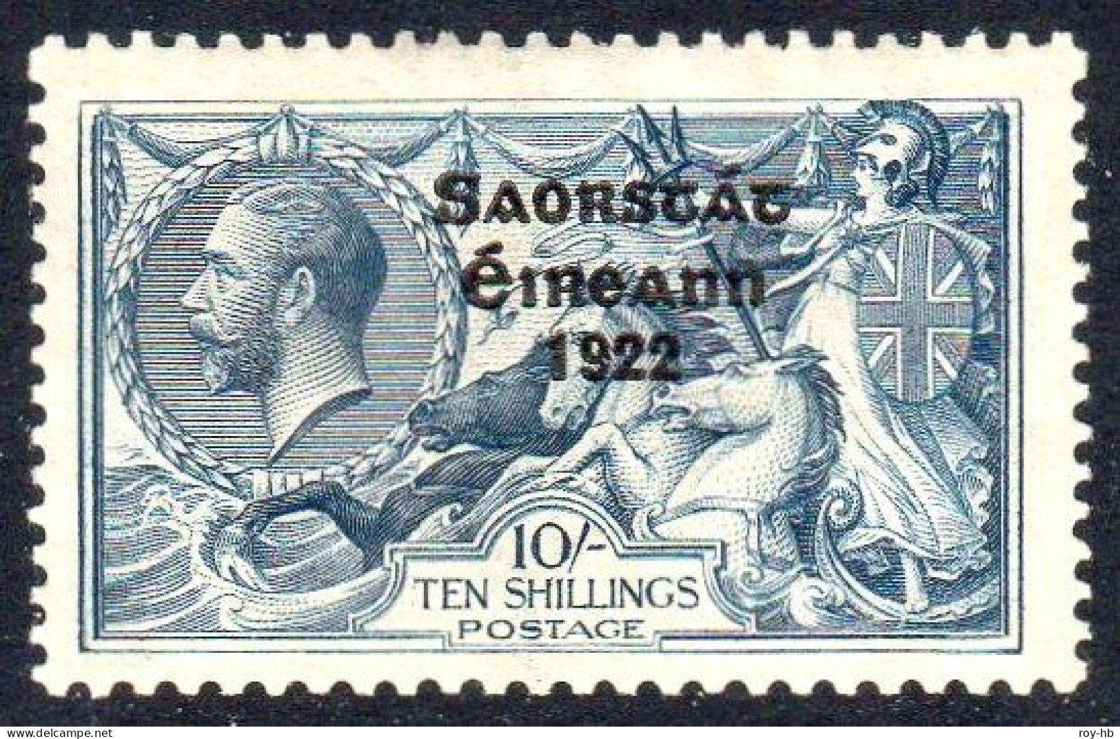 1925 10/- "narrow" From The "perfect S" Plate With Runnal's Re-entry From R.6/1 Plate 2/7L, U/m Mint - Neufs
