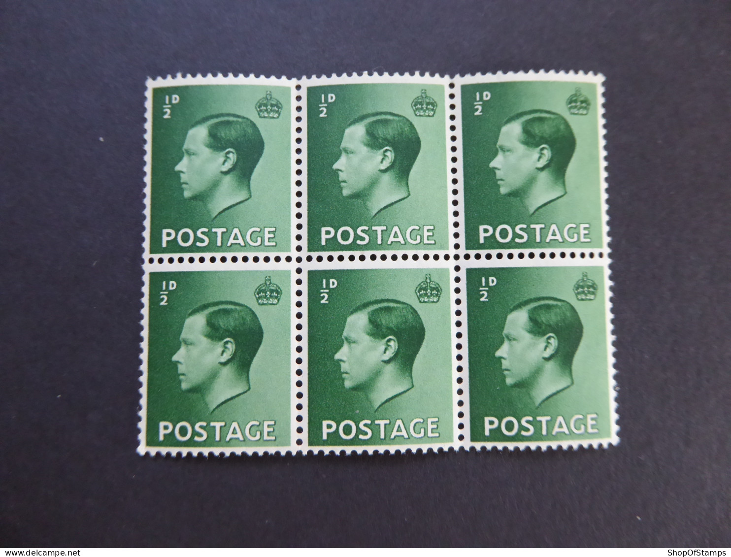 GREAT BRITAIN SG 457 KING EDWARD VIII BL6 - Autres & Non Classés