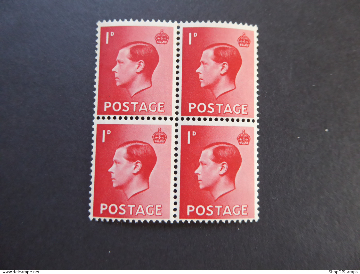 GREAT BRITAIN SG 458 KING EDWARD VIII BL4 - Autres & Non Classés