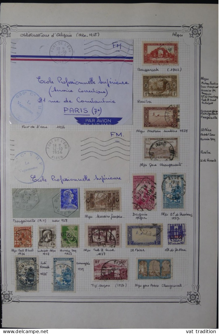 ALGERIE Française - Diverses Oblitérations - A 449 - Collections, Lots & Séries