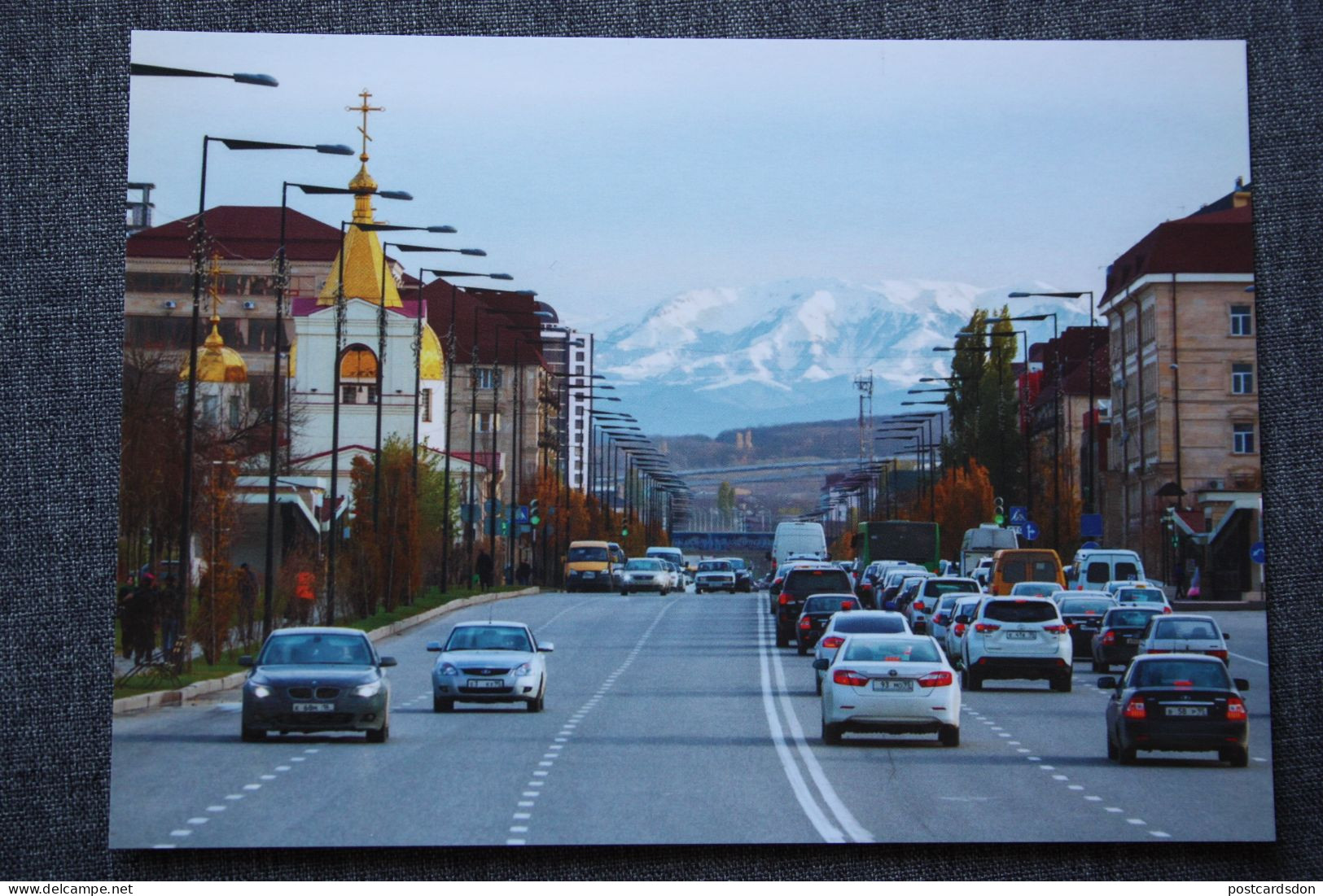 Russia. Chechen Republic - Chechnya. Groznyi Capital, Akhmad Kadyrov Avenue - Modern Postcard 2000s - BMW 7-Seriecar - Chechenia