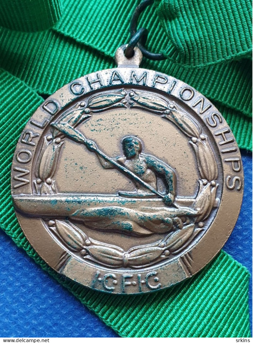 Original BRONZE MEDAL 3 Place ICF Canoe Slalom World Championship Skoplje Skopje Yugoslavia 1975 - Remo