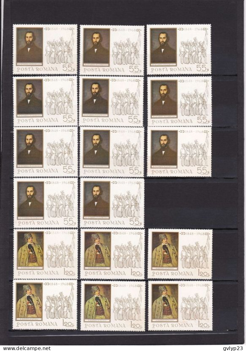 120° ANNIVERSAIRE DE LA RéVOLUTION DE 1848 NEUF ** UN LOT DE 42 TIMBRES N° 2397/2399 YVERT ET TELLIER 1968 - Full Sheets & Multiples