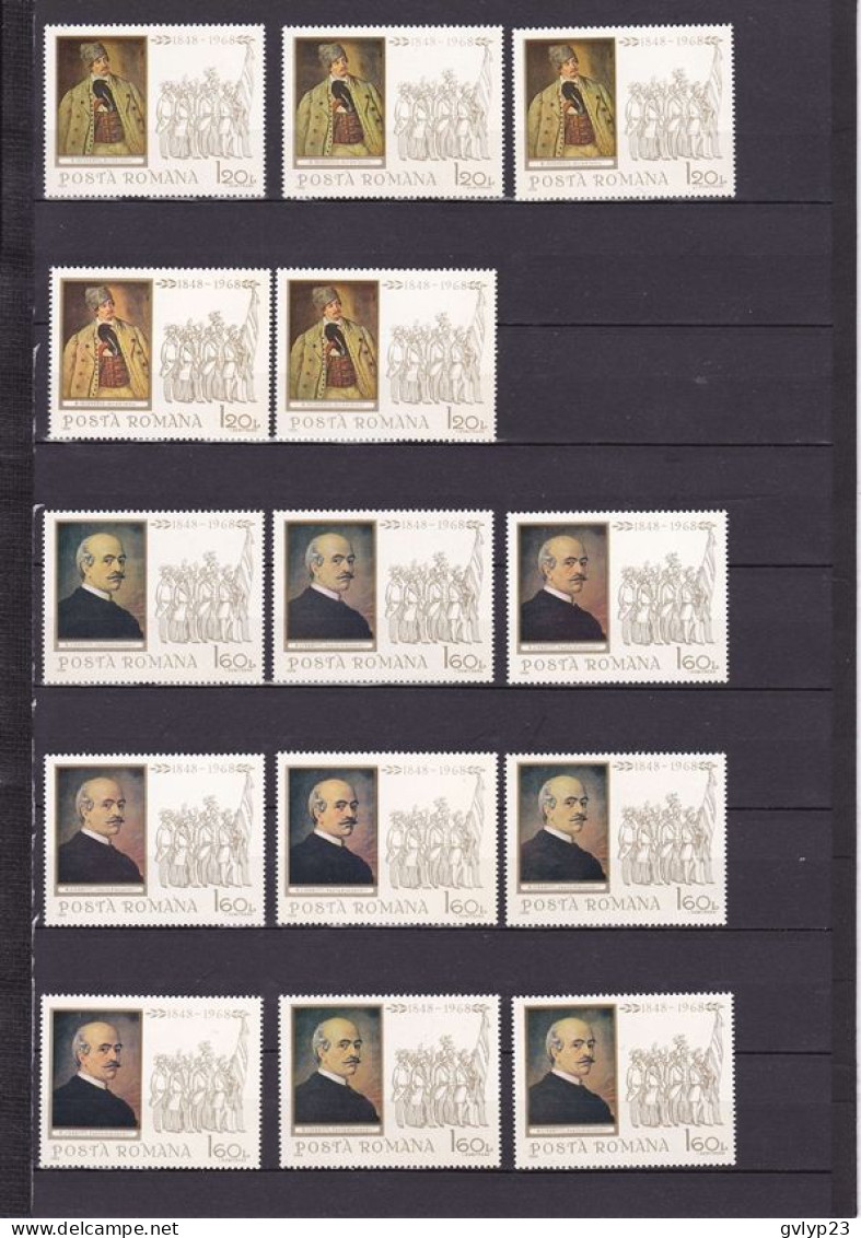 120° ANNIVERSAIRE DE LA RéVOLUTION DE 1848 NEUF ** UN LOT DE 42 TIMBRES N° 2397/2399 YVERT ET TELLIER 1968 - Volledige & Onvolledige Vellen