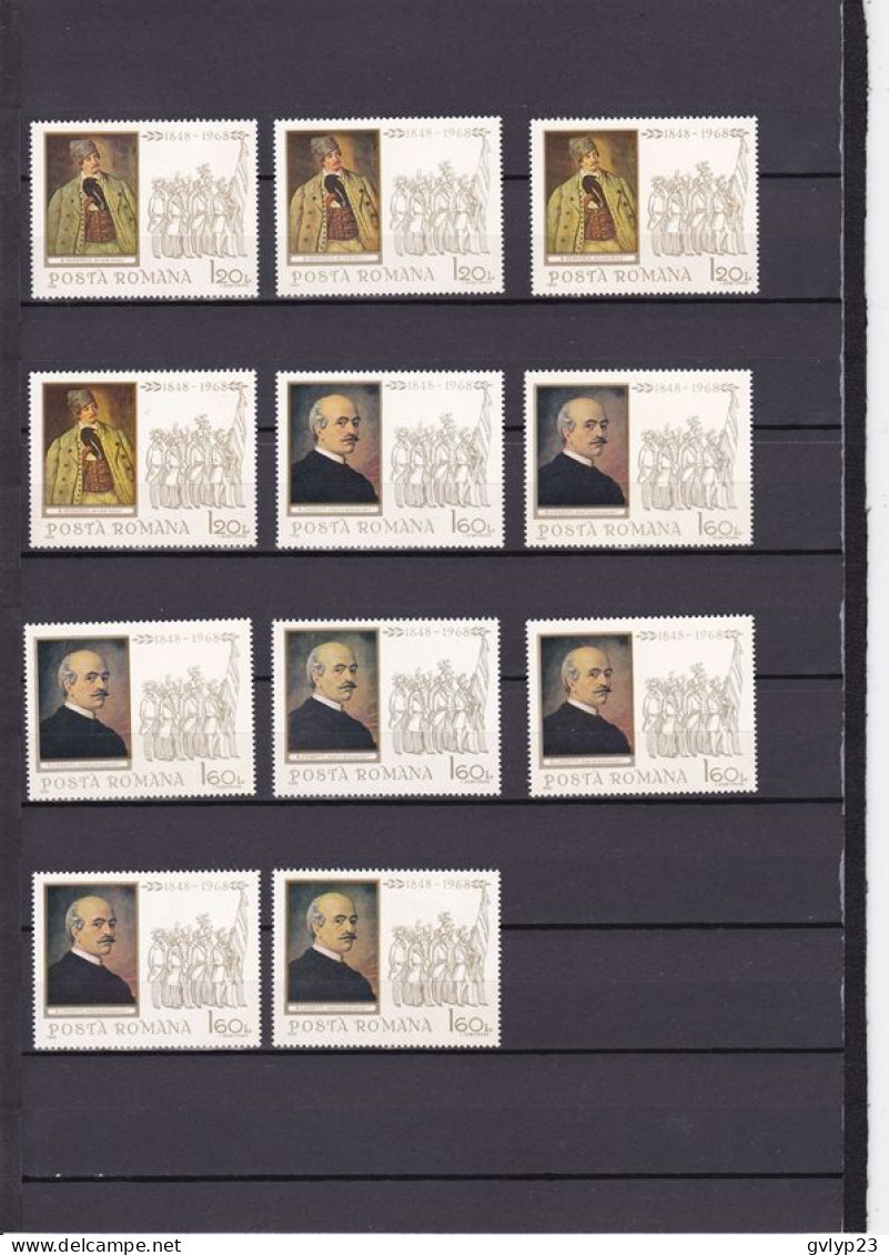 120° ANNIVERSAIRE DE LA RéVOLUTION DE 1848 NEUF ** UN LOT DE 42 TIMBRES N° 2397/2399 YVERT ET TELLIER 1968 - Volledige & Onvolledige Vellen