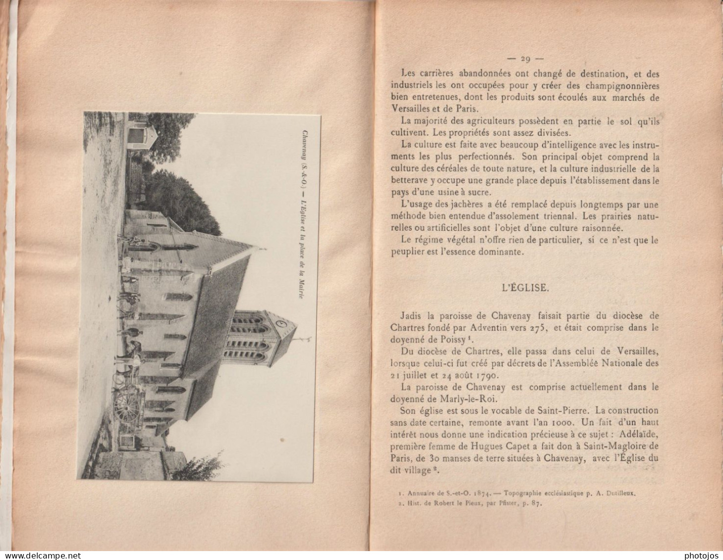 Rarissime Livre Résumé De L'Histoire De Chavenay (78) 54 Pages Par A Halley  Illustré De 6 CPA  Rares   1912 - Ile-de-France