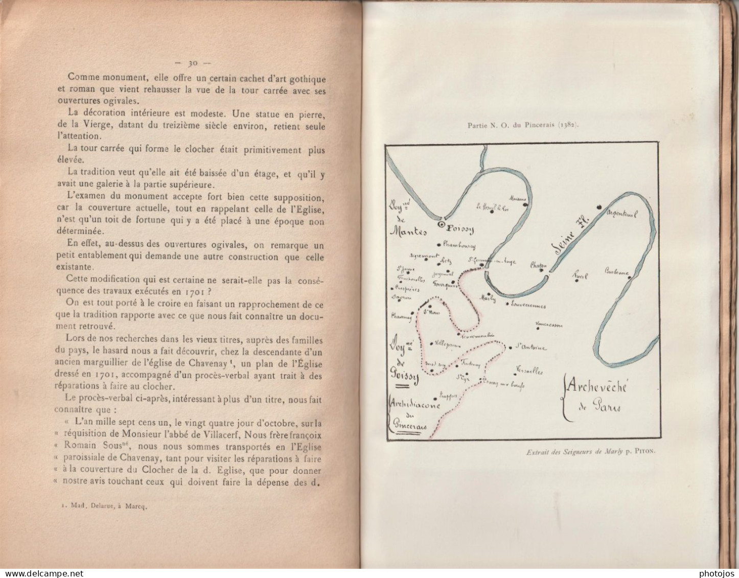 Rarissime Livre Résumé De L'Histoire De Chavenay (78) 54 Pages Par A Halley  Illustré De 6 CPA  Rares   1912 - Ile-de-France