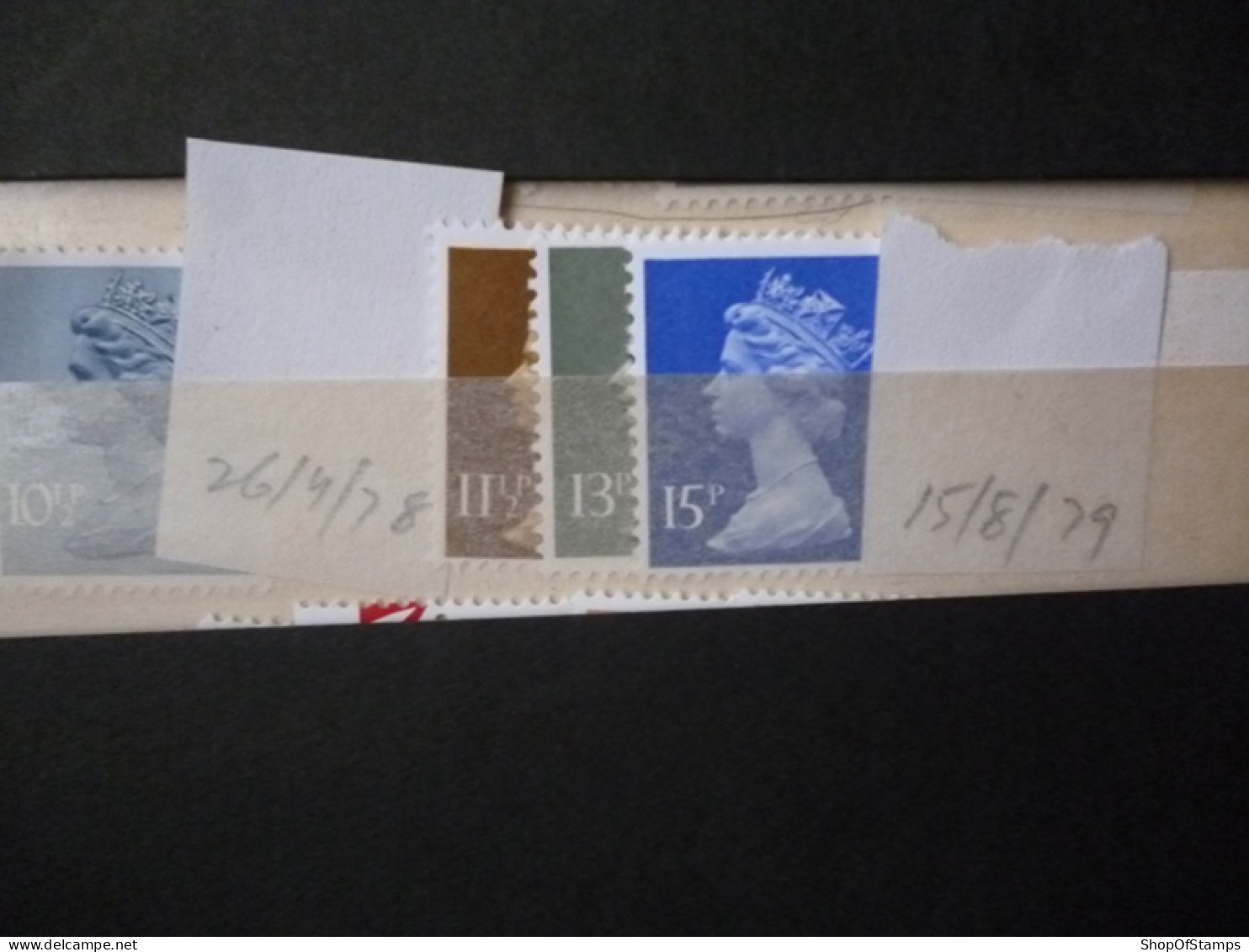 GREAT BRITAIN SG X 1978 26.4.78  10 1/2p & 15.8.79 Issues MINT DEFI ISSUE FROM GPO IN ENVELOPE - Maschinenstempel (EMA)