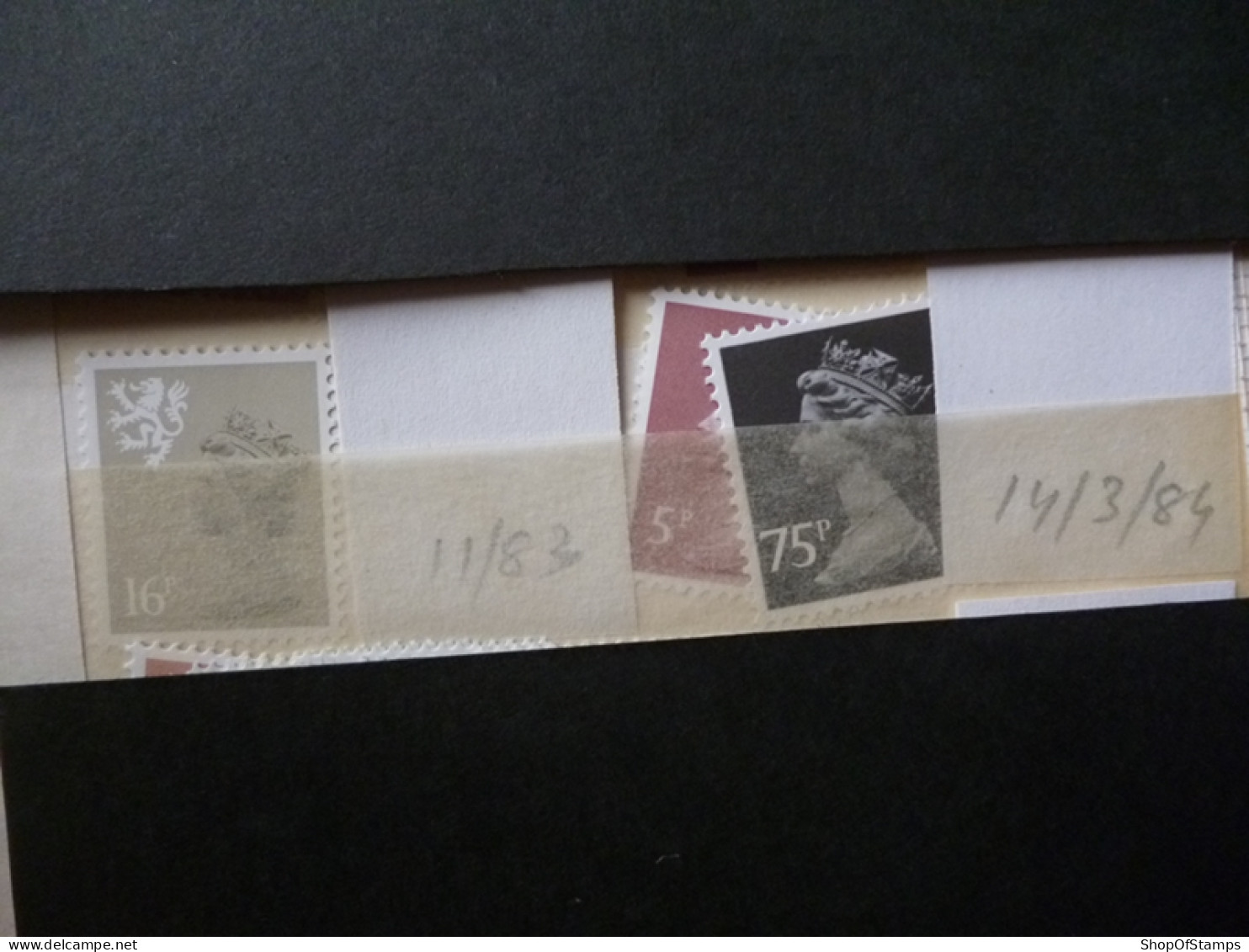 GREAT BRITAIN SG X 1983 & 1984 16p, 5p, 75p Only  MINT DEFI ISSUE FROM GPO IN ENVELOPE - Maschinenstempel (EMA)
