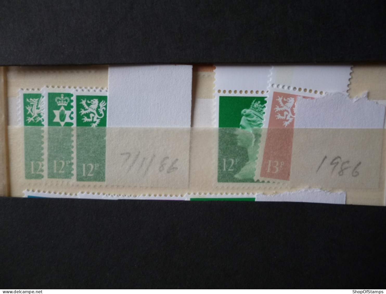 GREAT BRITAIN SG X 1986 12, 13p  MINT DEFI ISSUE FROM GPO IN ENVELOPE - Franking Machines (EMA)