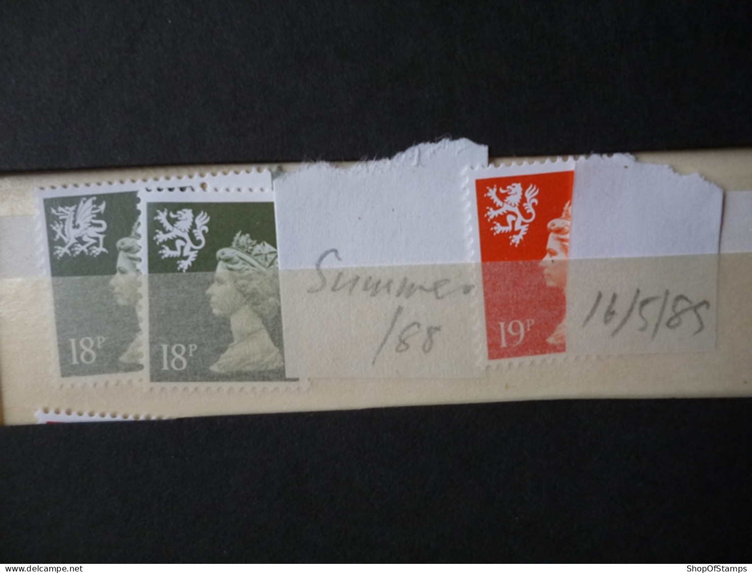 GREAT BRITAIN SG X 1989 16.5.89 19p REGIONAL DEFI ISSUE FROM GPO IN ENVELOPE - Franking Machines (EMA)