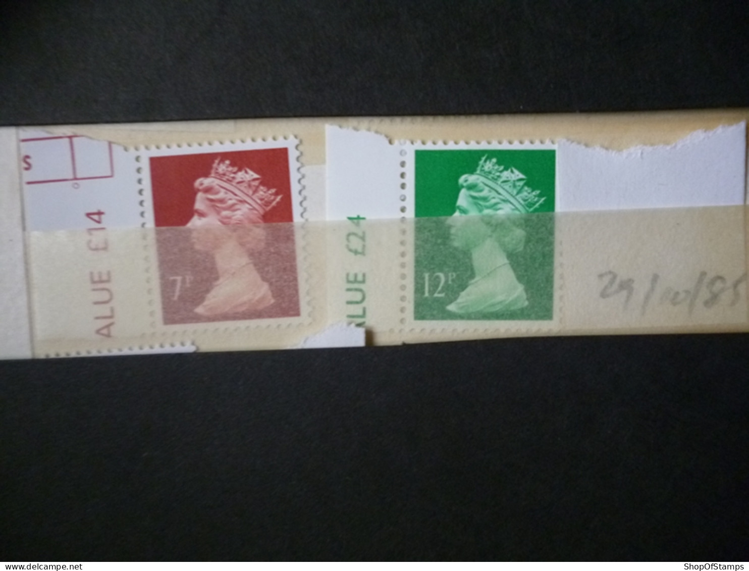 GREAT BRITAIN SG X 1985 29.10.85 7,12p   MINT DEFI ISSUE FROM GPO IN ENVELOPE - Maschinenstempel (EMA)