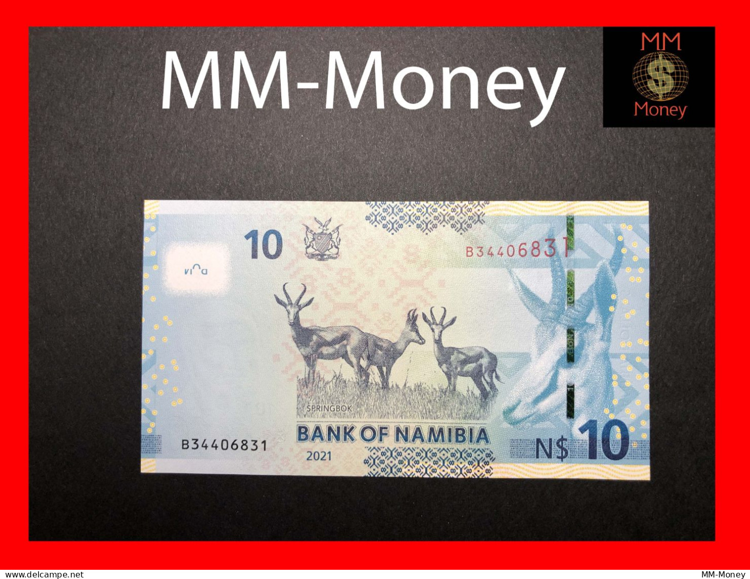 NAMIBIA 10 $  2021   P.  16     UNC - Namibie
