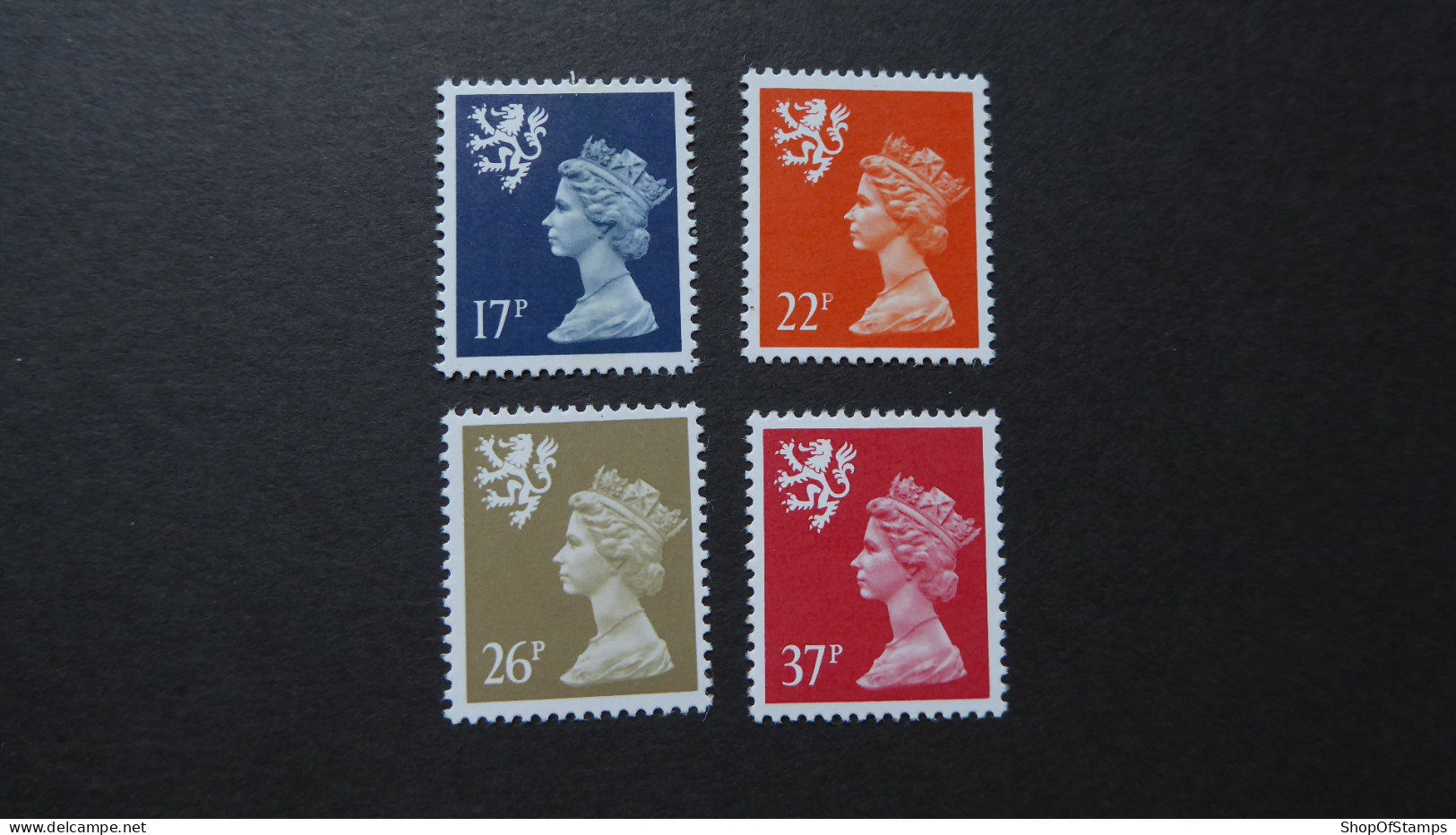 GREAT BRITAIN SG S 17/22/26/37p Definitives SET MINT - Franking Machines (EMA)
