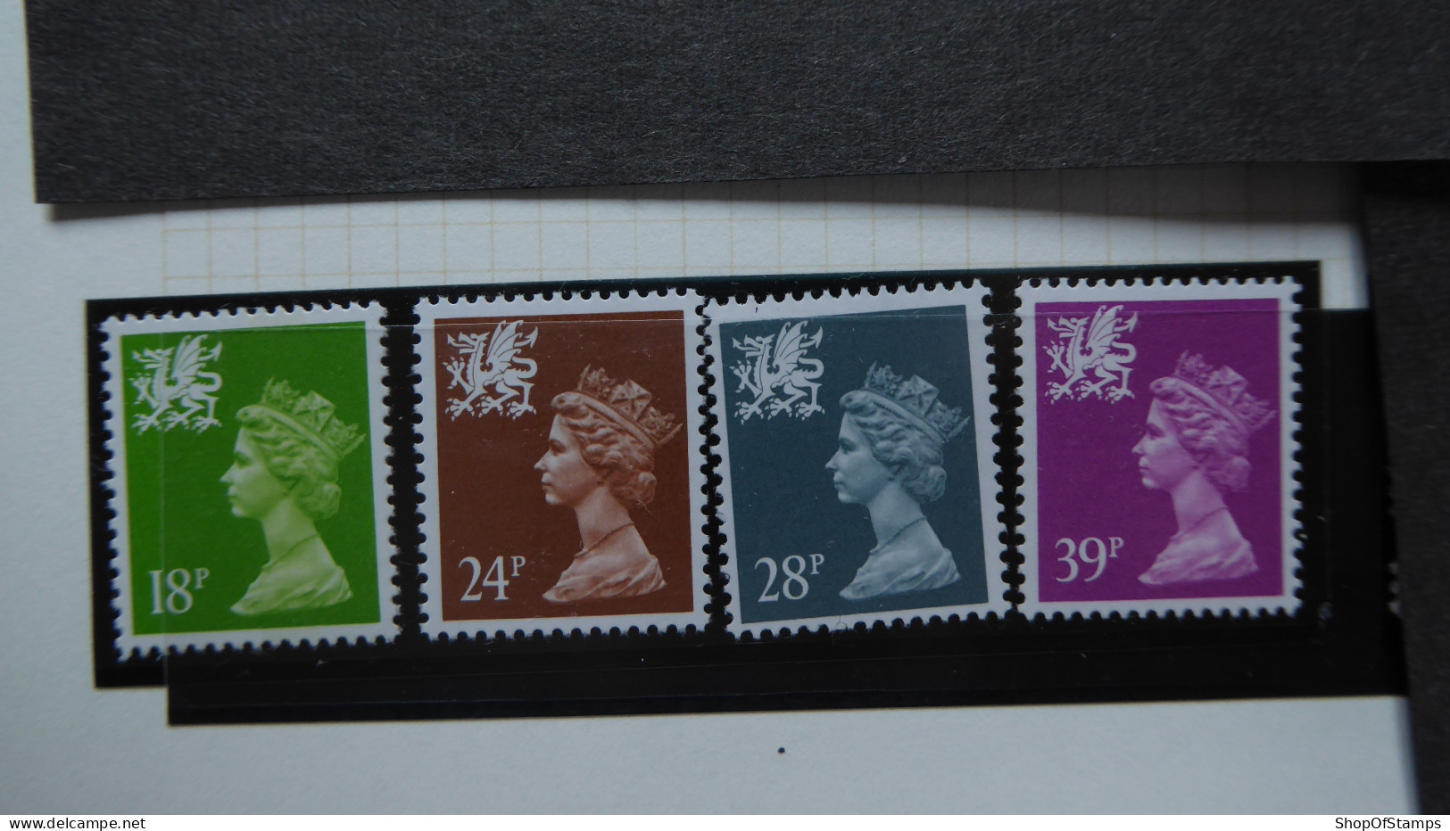 GREAT BRITAIN SG W48/69 [WALES] 4 Stamps Mint - Macchine Per Obliterare (EMA)