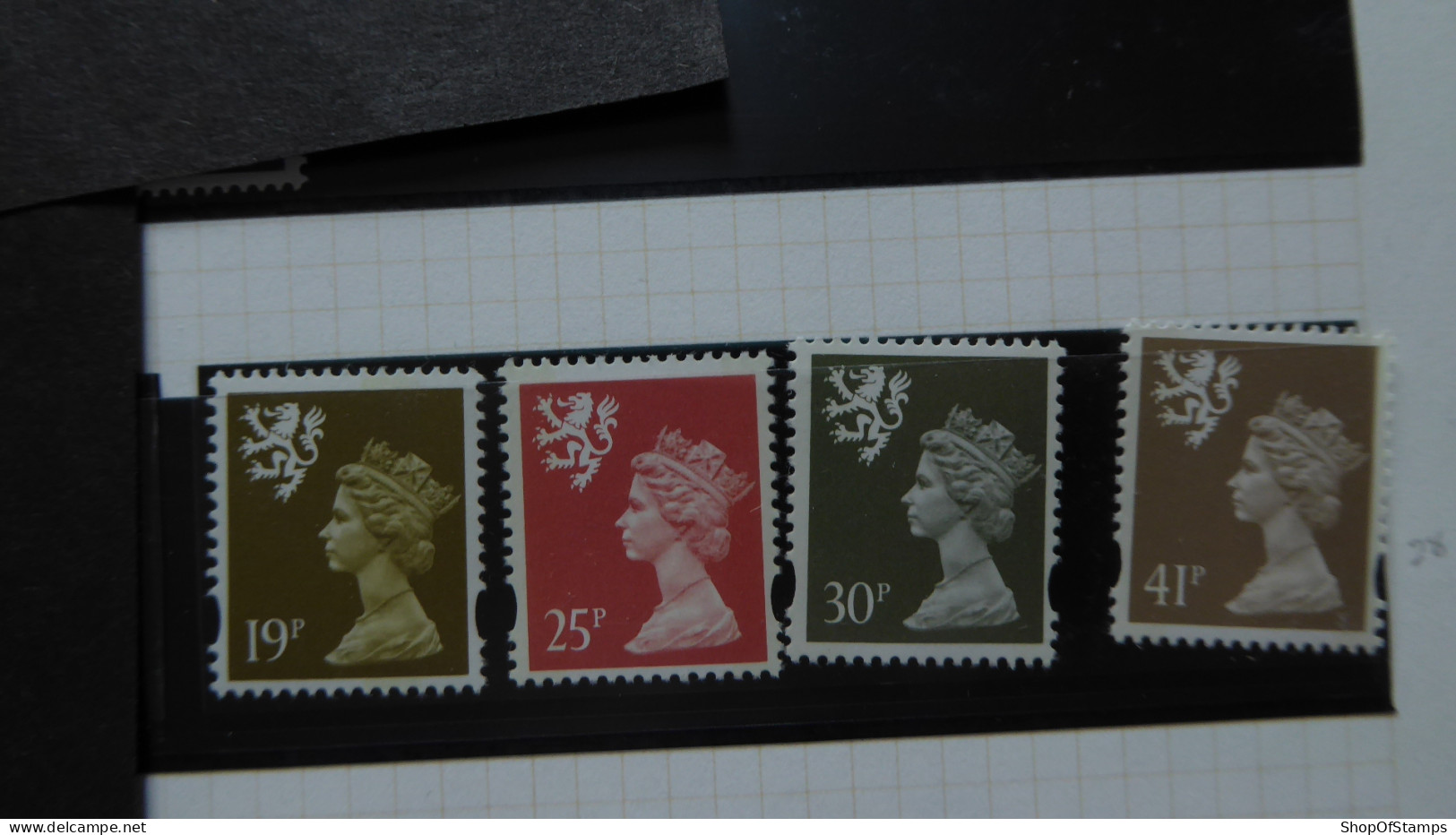 GREAT BRITAIN SG S [SCOTLAND] 4 Stamps Mint - Maschinenstempel (EMA)