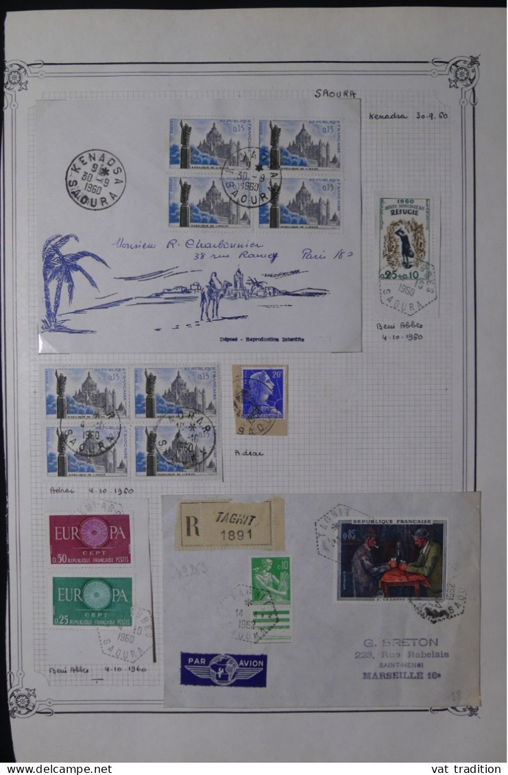 ALGERIE Française - Oblitérations Sur Timbres De France - A 454 - Collections, Lots & Series