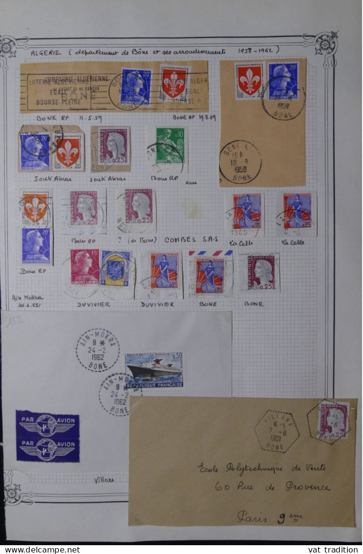 ALGERIE Française - Oblitérations Sur Timbres De France - A 456 - Collections, Lots & Séries