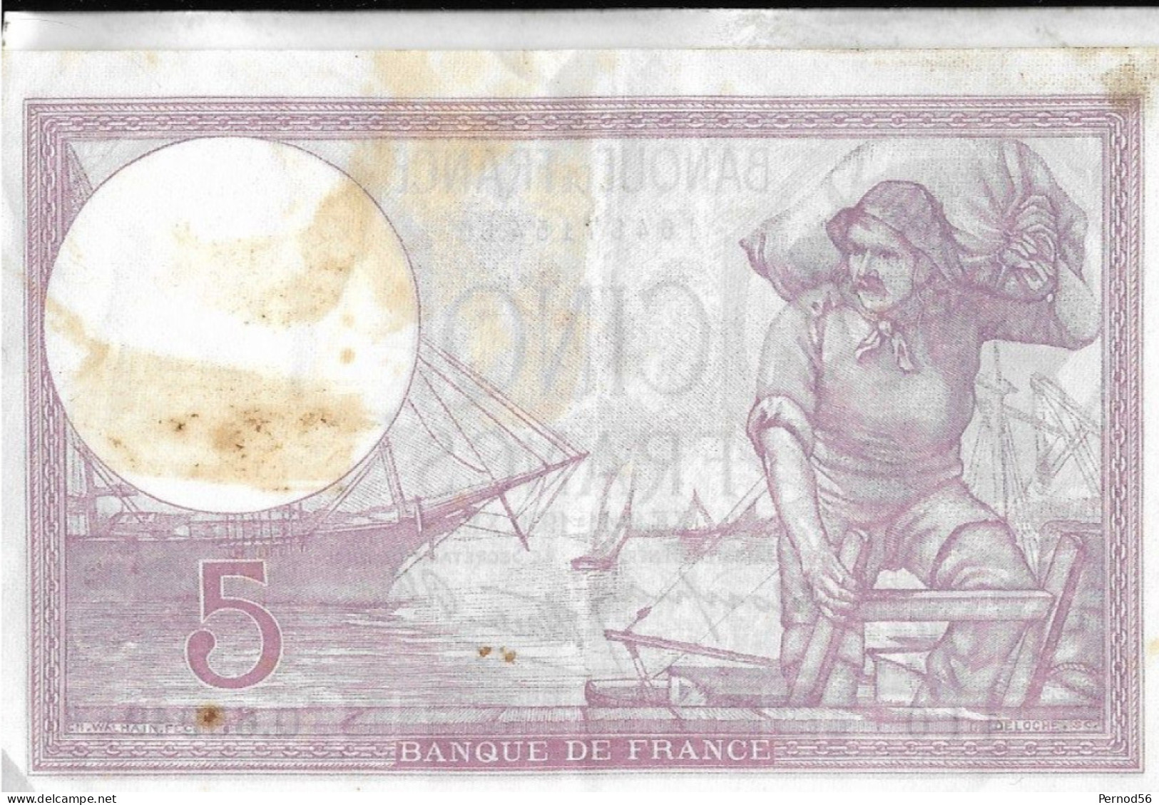 Vends Beau Billet De Banque FRANCE  5  FRANCS 1939  VIOLET - 5 F 1917-1940 ''Violet''