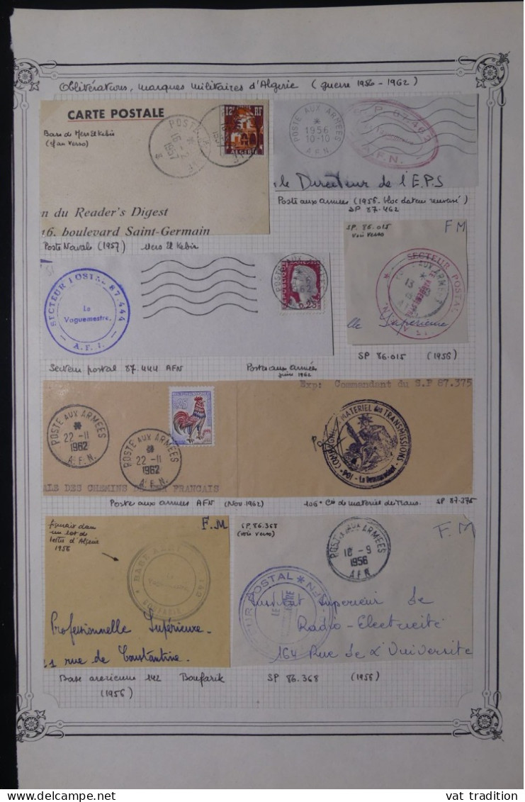 ALGERIE Française - Oblitérations Sur Timbres De France - A 459 - Collections, Lots & Séries