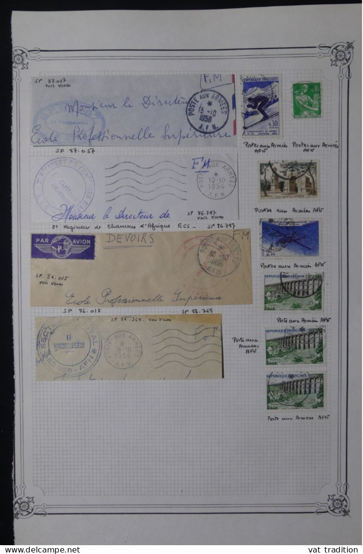 ALGERIE Française - Oblitérations Sur Timbres De France - A 460 - Colecciones & Series