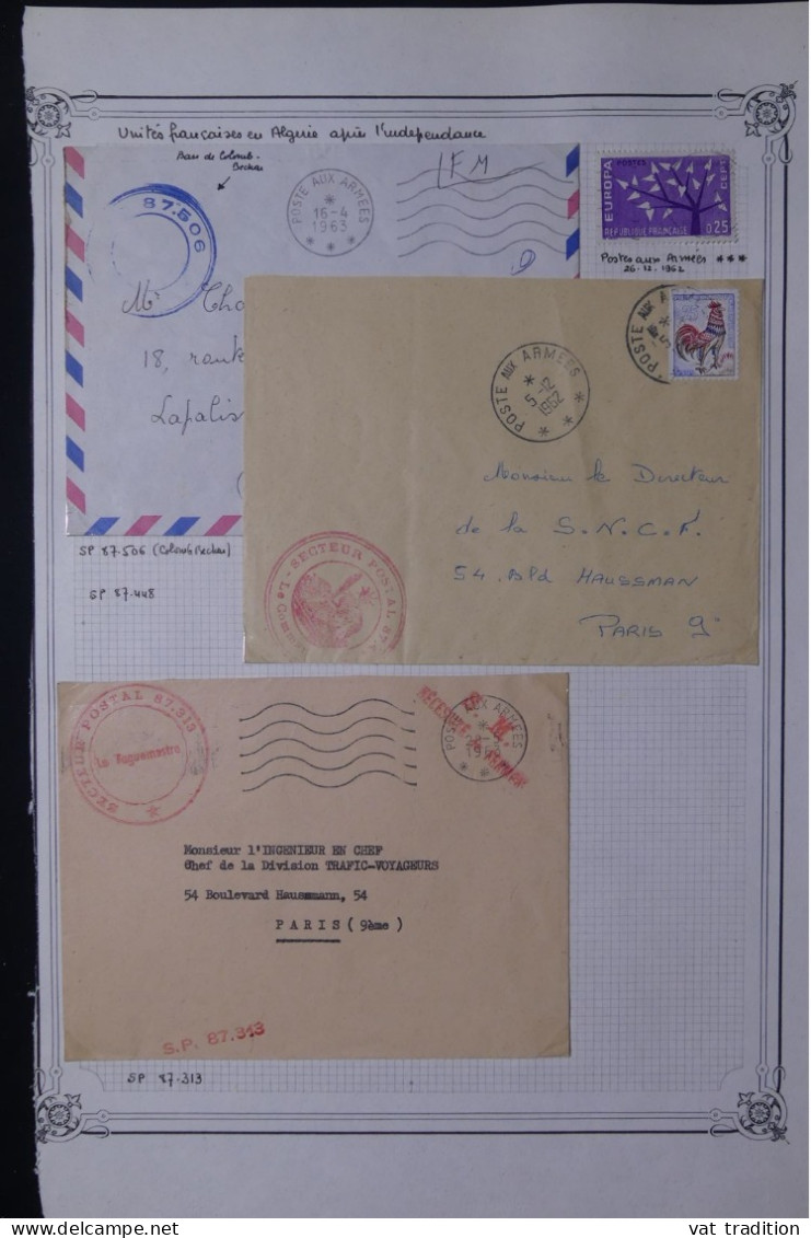 ALGERIE Française - Oblitérations Sur Timbres De France - A 460 - Collections, Lots & Séries