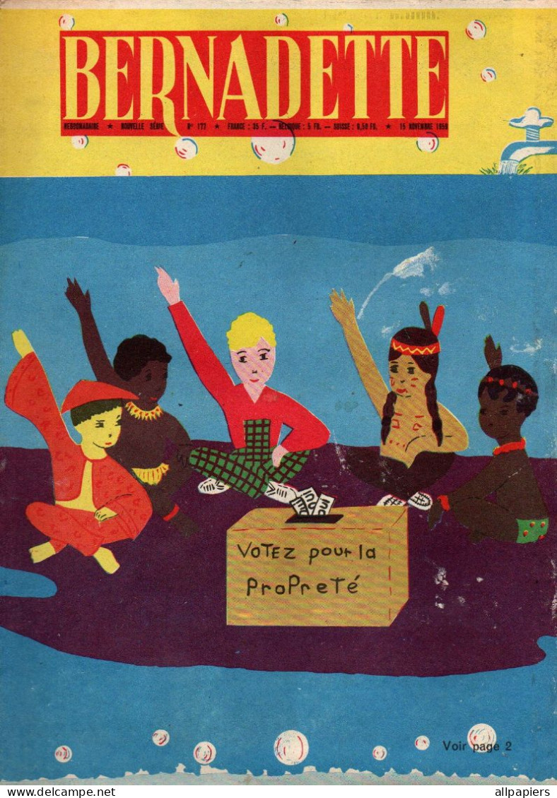 Bernadette N°171 Fête De La Propreté - Jep Et Bip L'orage Le Doux - La République Des Enfants... 1959 - Bernadette