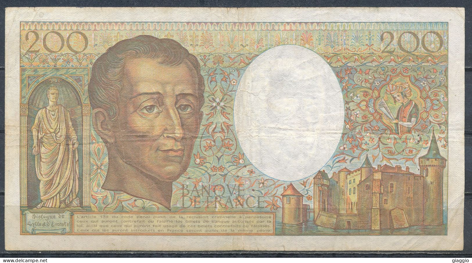 °°° FRANCE 200 FRANCS 1981 °°° - 200 F 1981-1994 ''Montesquieu''