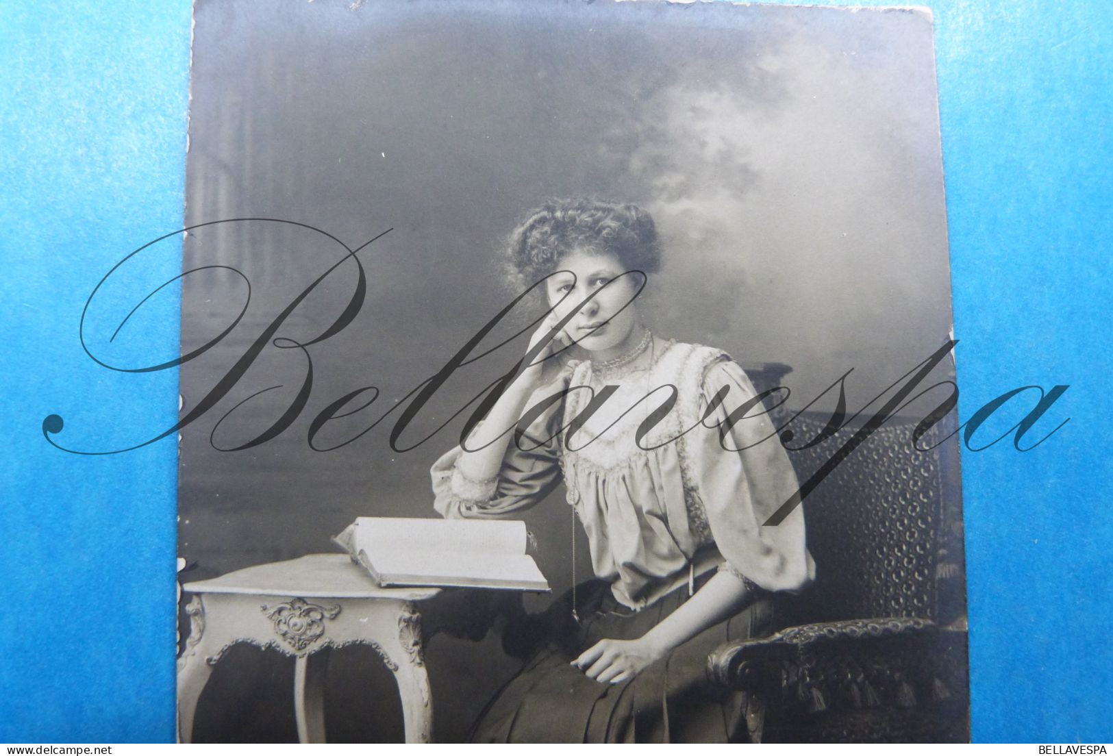 Carte Photo Studio Nitsche  Antwerpen  1908- ""Caroline JACOBS"" Aan Vriendin Céline Dael - Genealogy