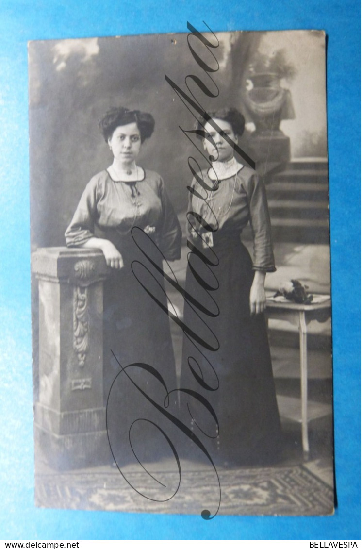 Carte Photo Studio Jacqmain Antwerpen  Anna MELIS Aan Dhr Ed JORUS Van Urselstr Antw 1911 - Genealogie