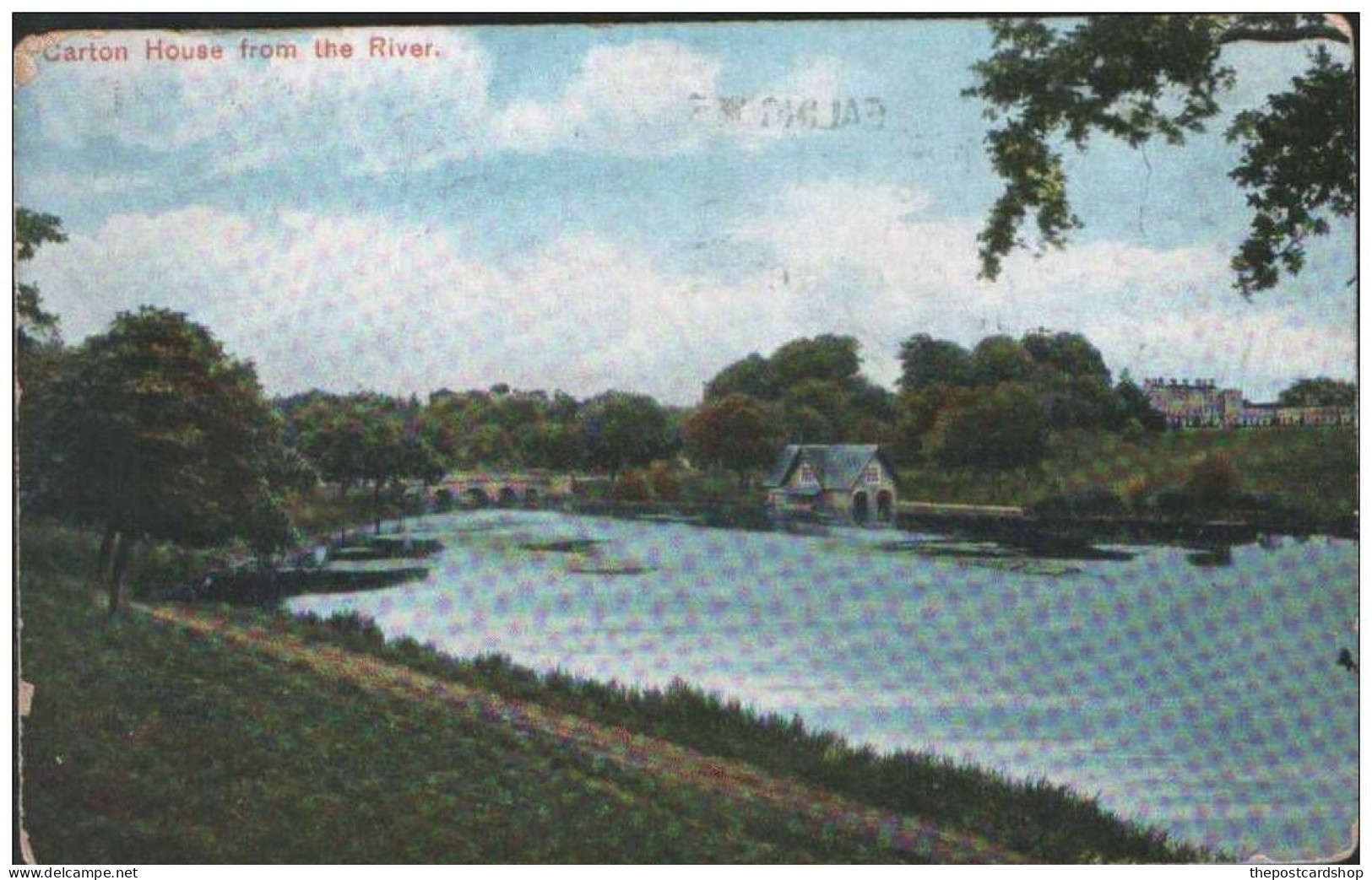 CARTON HOUSE FROM THE RIVER MAYNOUTH COUNTY KILDARE STATELY HOME IRELAND - Kildare