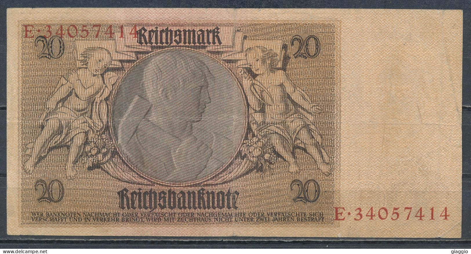 °°° GERMANY - 20 REICHSMARK 1929 SERIE E °°° - 20 Mark