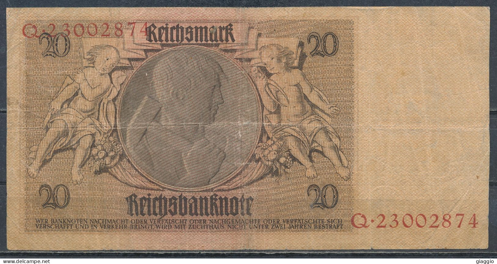 °°° GERMANY - 20 REICHSMARK 1929 SERIE Q °°° - 20 Mark